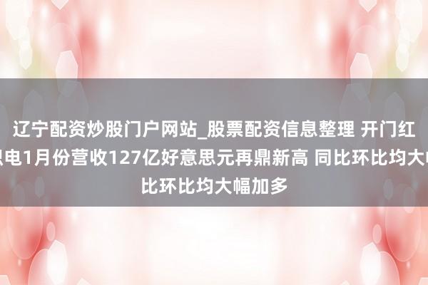 辽宁配资炒股门户网站_股票配资信息整理 开门红!台积电1月份营收127亿好意思元再鼎新高 同比环比均大幅加多